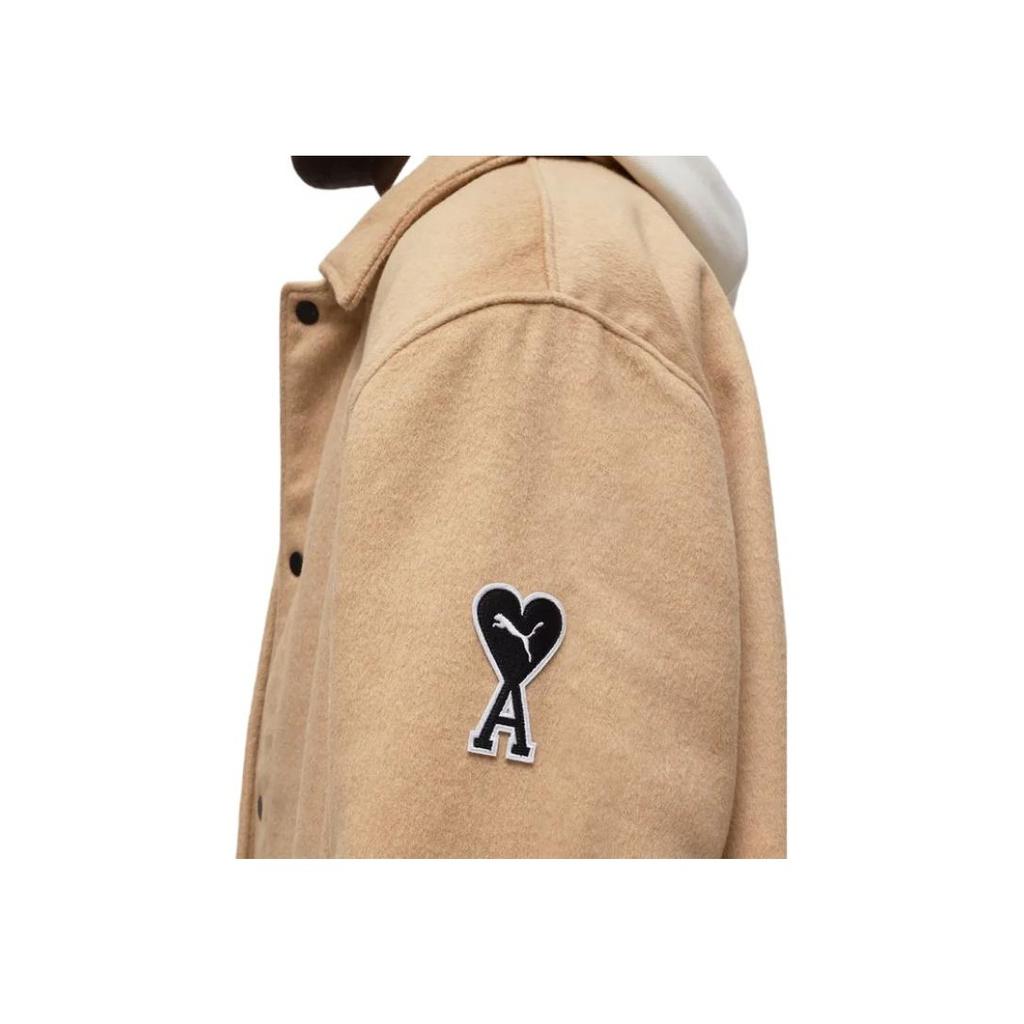 Puma X Ami Coat Light Sand Unisex Streetwear 535997-67