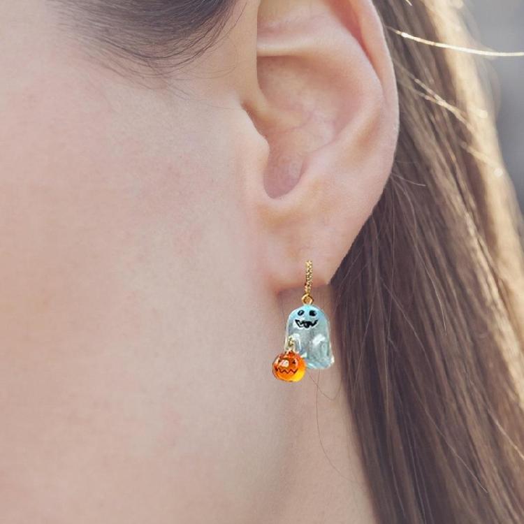 Stylish Noctilucent Specters Ear Studs Complement Stylish Outfits with a Lasting Glowing Fashion Jewelry Accessory