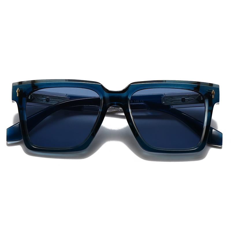 Nové evropské a americké pánské letecké brýle Retro čtvercové sluneční brýle Skladem 62010