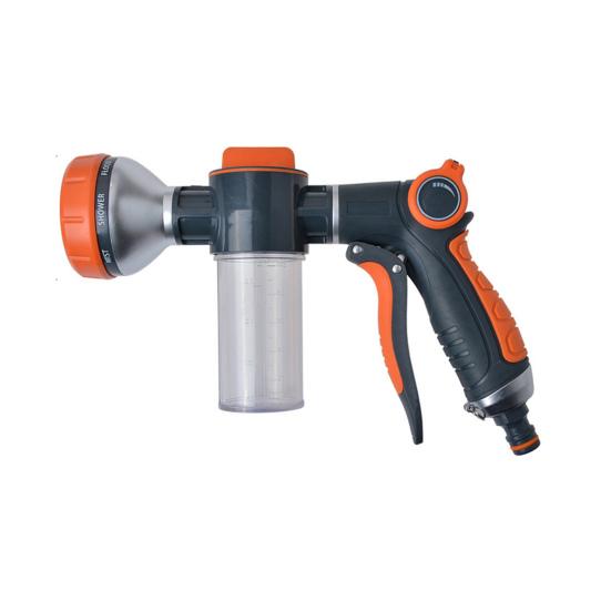 

Насадка для садового шланга, герметичная 8 моделей, распылитель водяного шланга с дозатором мыла, садовые принадлежности оранжевый