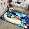 3D Printed Minnie Mouse,Moonlit Night,Starry Sky Anti-Slip Rug - Machine Washable Office Rug for Living Room, Bedroom, Office - Multiple Sizes