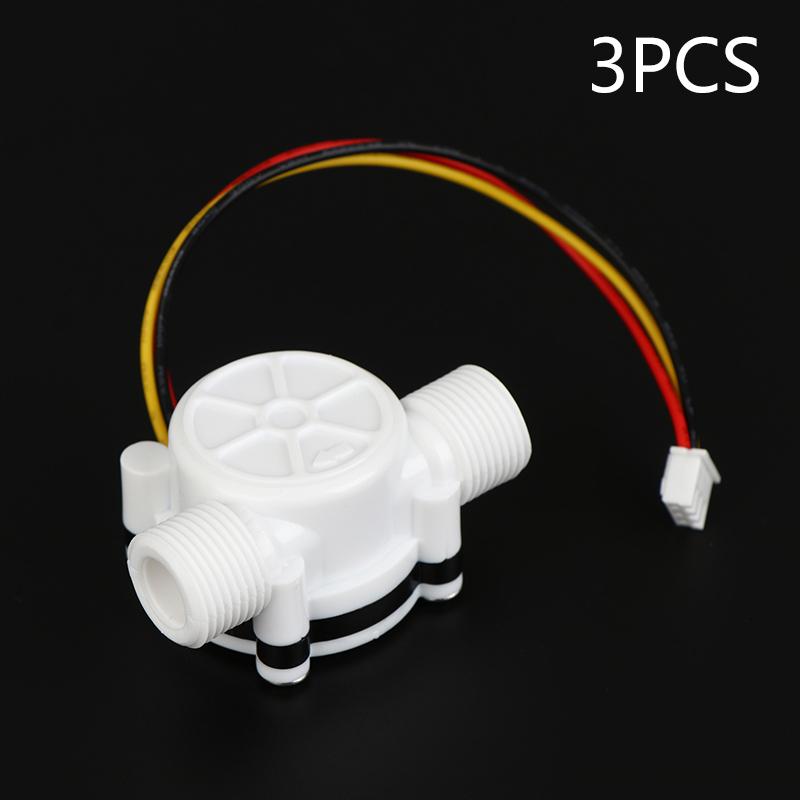 White Pe Flow Sensor Series Digital Liquid Flow Sensor Yf S401 S402 G3/4 G1/2 Hall Effect Inline Meter For Ro Machine