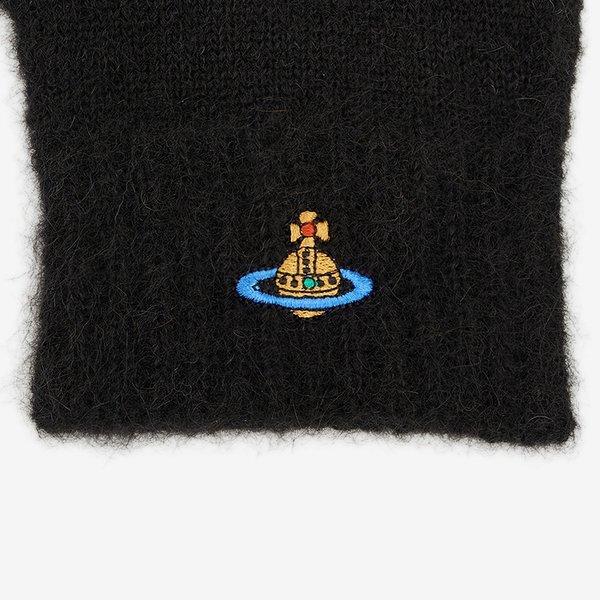 Vivienne Westwood Orb Logo Black Gloves 8202003b K006a N401