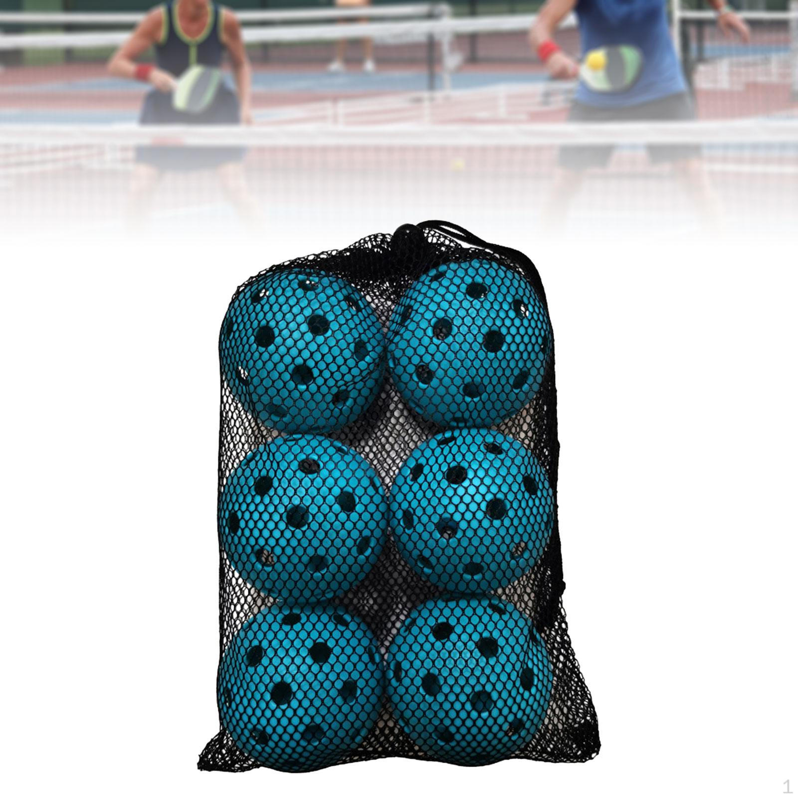 

6 упаковок 40-луночных шариков для маринования на открытом воздухе с сетчатой ​​сумкой, высокие и прочные шарики для маринования, подарки для синий