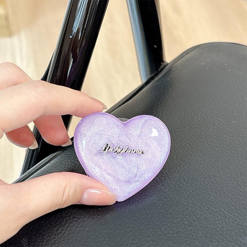 Korean Style Magnetic Retractable Phone Holder & Finger Ring - Creative Gift for Girls