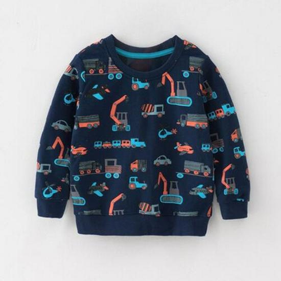 European Style Boys' Autumn/Winter Cotton Long Sleeve Hoodie