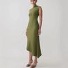 2026 summer European and American new women's clothing sexy sleeveless slim fit high sense medium and long knitted dress women