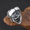 Retro Skull for Head Ring Exaggerated Mens Finger Rings Fashion Personality Joint Ring Hip Hop Ring Adjustable Open Size