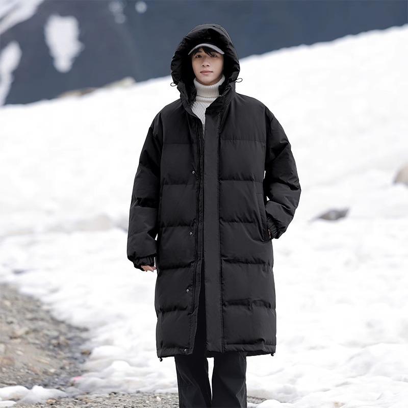 Medium and long cotton-padded clothes men's winter thickened coat new warm cotton-padded clothes casual loose cotton-padded coat cotton-padded jacket