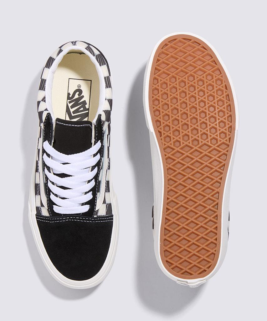 Vans Mesh Check Old School - Check Zwart: Marshmallow / Vn000Cr5Bpo1