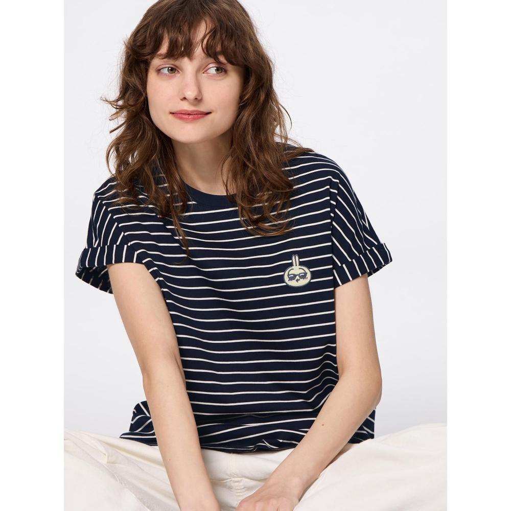 

Gu By Uniqlo Border T Chiikawa 69 NAVY/XS