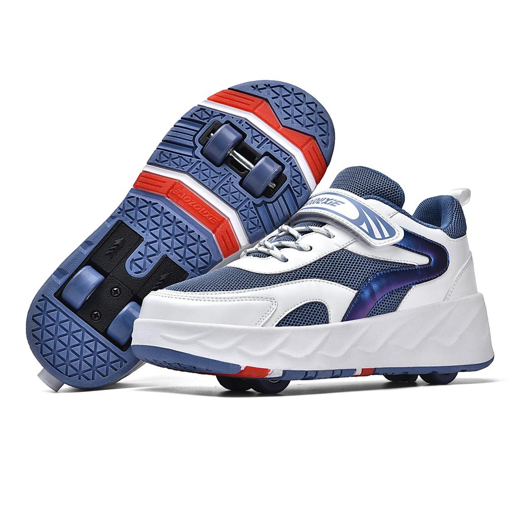 Neue Ausreißer-Schuhe Vierrad-Rollschuhe Jungen Kinderschuhe mit Rädern Mädchen Rollschuhe