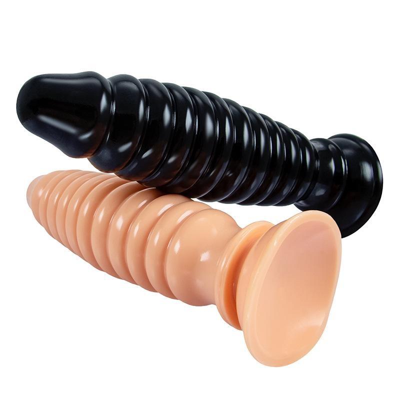 Threaded Anal Plug Anal Expander PVC Adult Sex Toy Male Prostate Masturbator Massage Stick Big Dick Realistic Penis