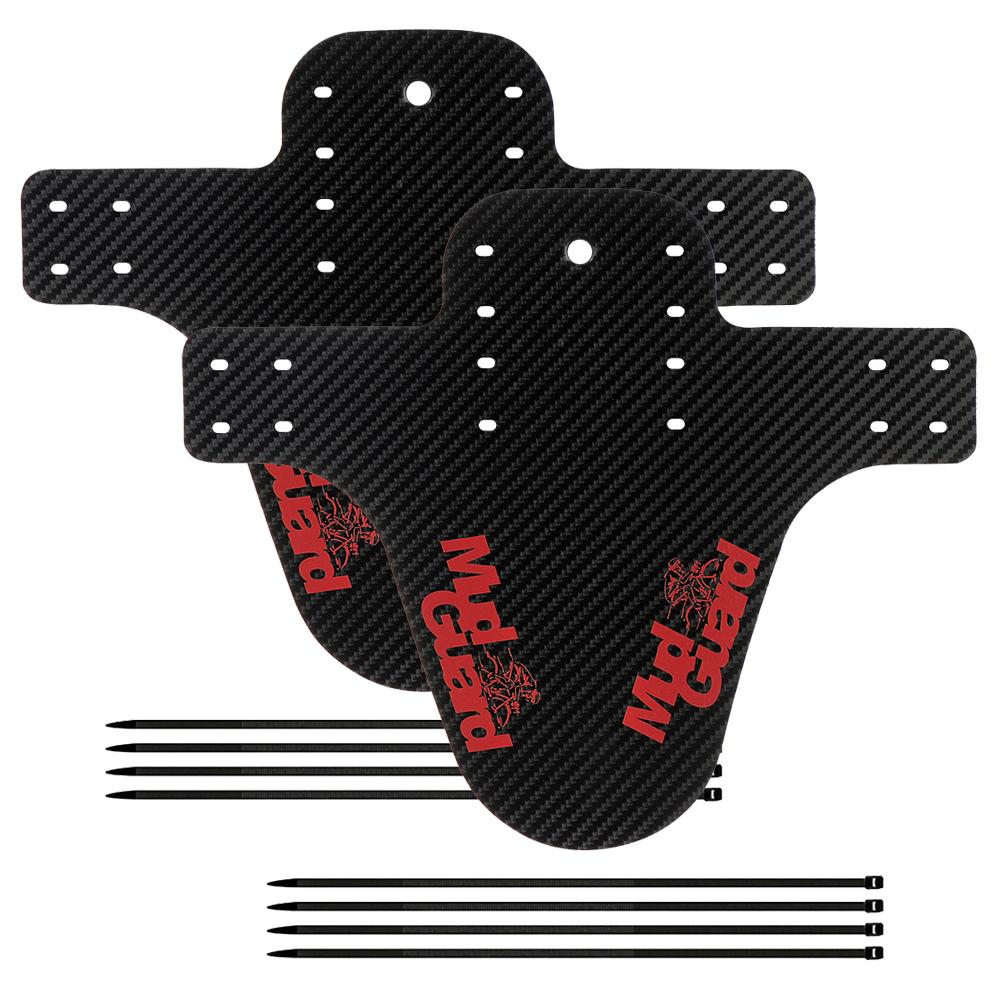 2 Piece Set Bicycle Fender Mountain Carbon Pattern Bike Mud Guard For Front Rear Wheel Mudguard Ultralight Cycling MTB Fender