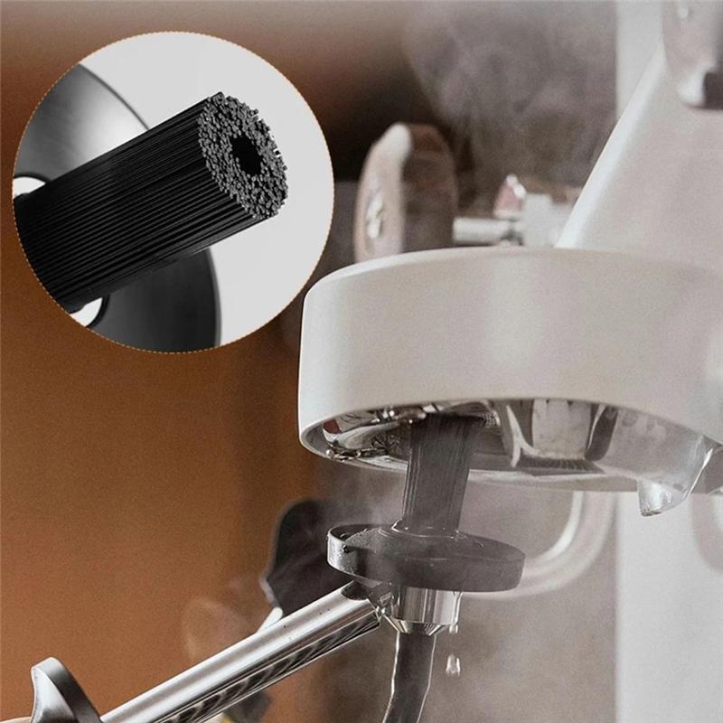 

A84E-For Cafe, Home Compatible Coffee Machine Steam Cleaning Brush With Solid Wood Handle, High Pressure Washing Tool