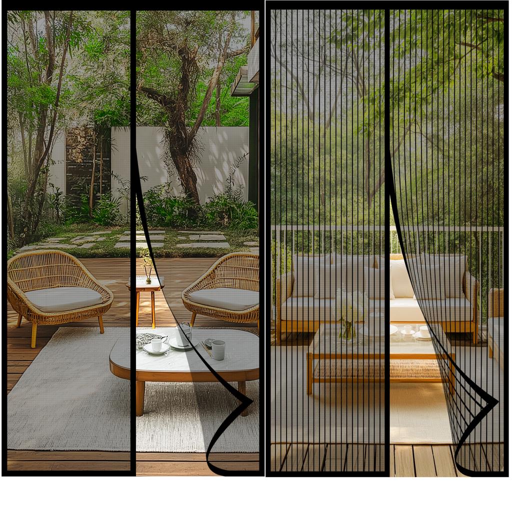 100x210CM Magnetic Door Screen Curtain Anti Mosquito Insect Fly Bug Net Auto Closing Easy to Install Bedroom Home Curtains