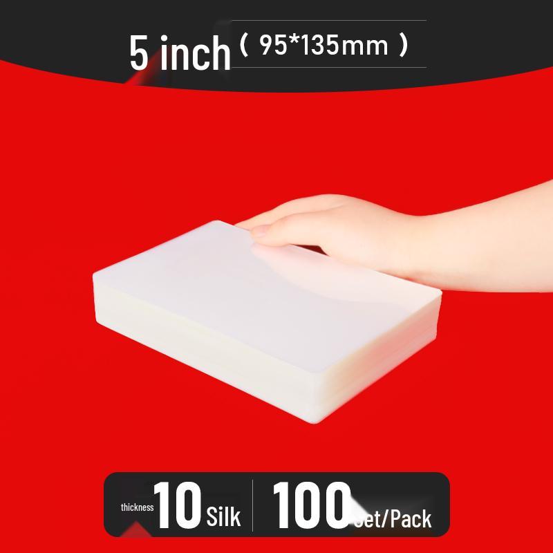 Bolsas para Plastificação A4 - Tamanhos de 3" a 10", Espessadas para Fotos e Identificações