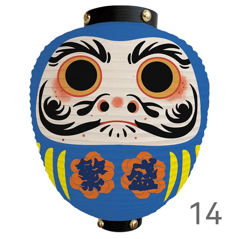 Japanese Style Cartoon Wish Dharma Hanging Lantern Japan Mascot Daruma Sushi Pub Bistro Restaurant Izakaya Decor Lantern