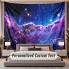 Space Cosmic (293) Theme Custom Tapestry Personalized Custom Name Text Wall Hanging Tapestry Home Decor Background Cloth