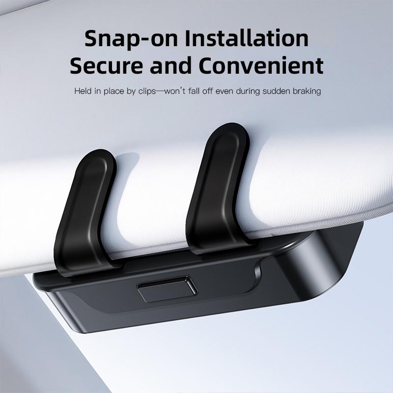 AAAIR1 Car Sticker Sun Visor Organizer Sunglasses Ticket Card Box For Tesla Model 3 Y S X Cybertruck Juguete Roadster Coil Bonina