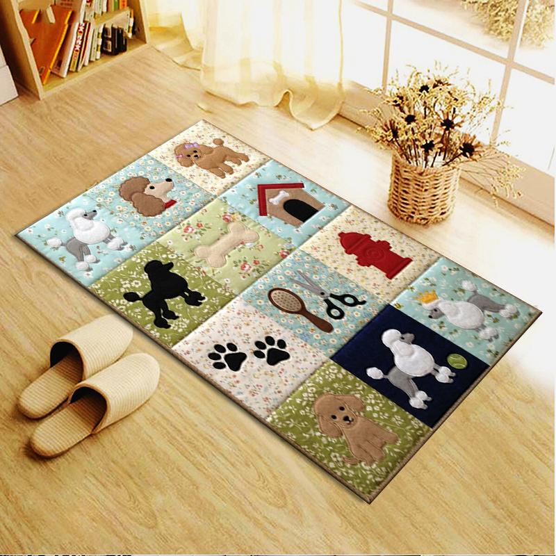 2025 New Poodle Carpet Rug for Living Room Bedroom Home Sofa Decoration,Kids play Non-slip Floor Mat100