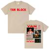 Rapper Yan Block Carlos Yandre Tour 2025 Merch T-Shirt Herren Damen Mode Hip Hop Pop Musik T-Shirts Oversized T-Shirt Streetwear