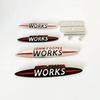 New 3D Metal John Cooper Works Car Front Grill Emblem Badge For Mini Cooper S R50 R52 R53 R55 R56 F54 F55 F56 F60 Accessories