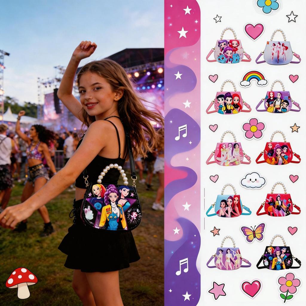 Kids' Chest Bag Anime Cartoon Casual Shoulder Bag Crossbody Bag Export Portable Backpack