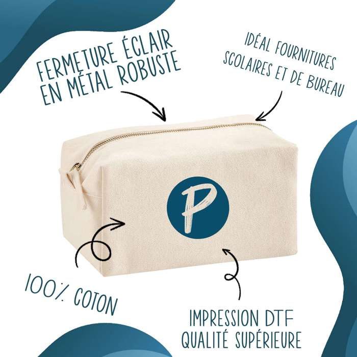 Trousse multifonction Clémence Super Collègue Cadeau Anniversaire Noël Idée Personnalisé | Trousse Scolaire Fournitures Bureau