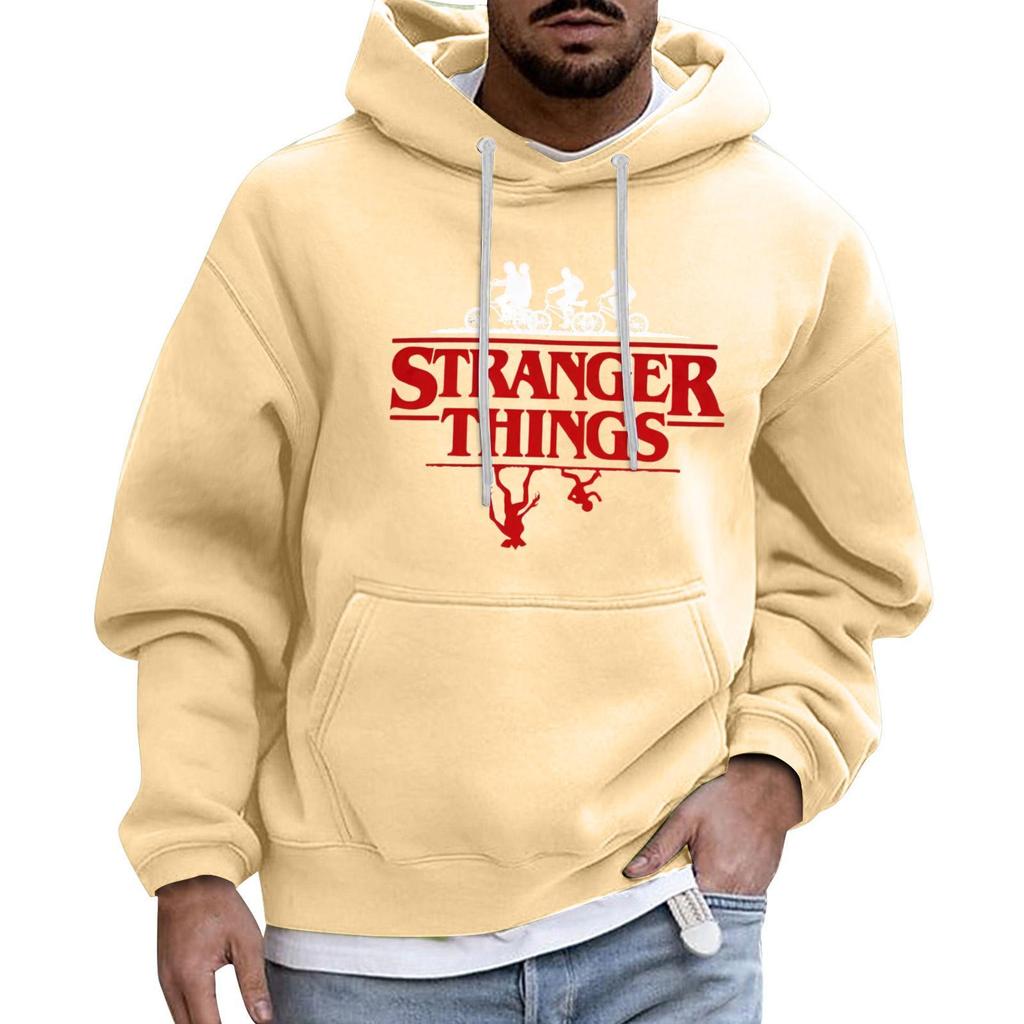 Pánská Sportovní Volnočasová Dlouhý Rukáv S Kapsou S Kapucí Kapuce Mikina