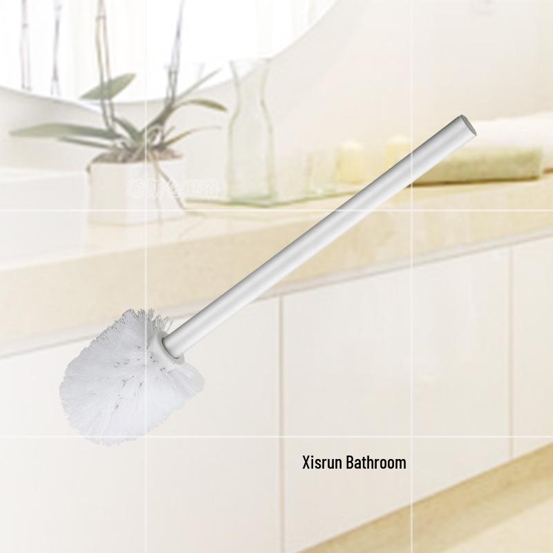 Gold Bathroom Toilet Brush with Long Handle and Soft Bristles