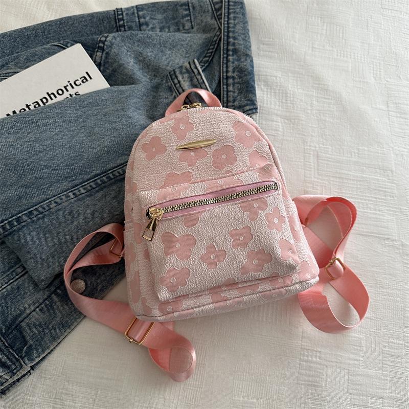 

Корейська версія повсякденного та красивого індивідуального тренду проста сумка жіноча 2024 новий маленький рюкзак нішева рюкзак жіноча маленька сумка рожевий