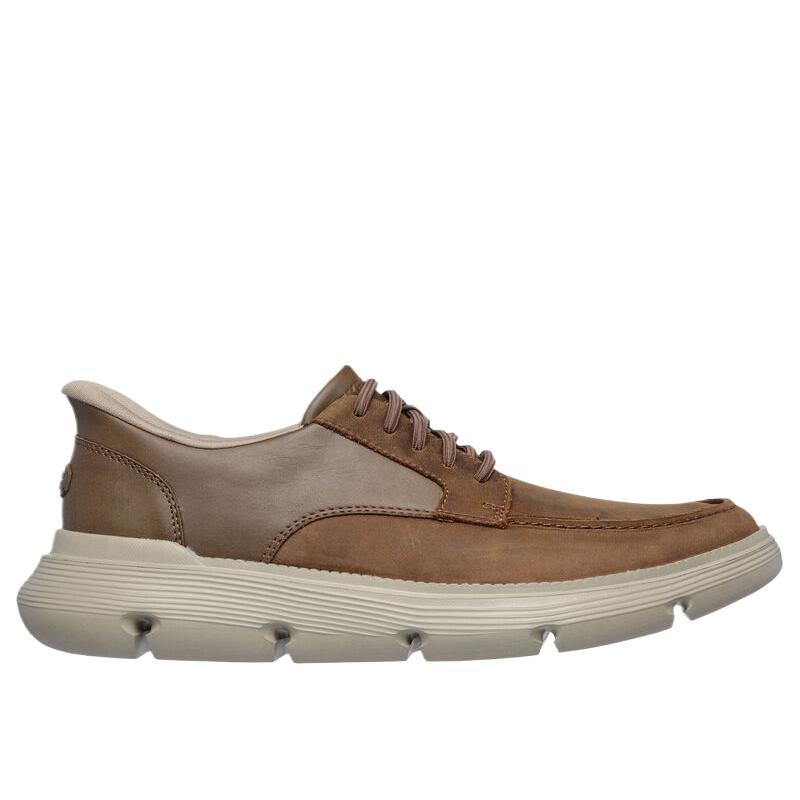 Skechers Garza-Brock Mode Alsidig Trendy Lave Casual Sko Herresneaker Brun 205479-DSRT