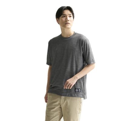 Merino Wool 365 Crew Short Sleeve Quick Durable Temperature and Moisture Charcoal S T-Shirt, Neck, U-Neck, Shirt, Unisex, Drying, Deodorizing,