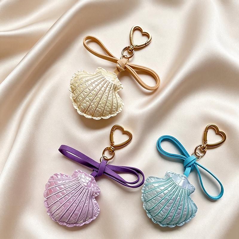 Yogodlns Seaside Shell Faux Leather Mini Backpack Hanging Handbag Pendant Bag Pendant Bags Accessories