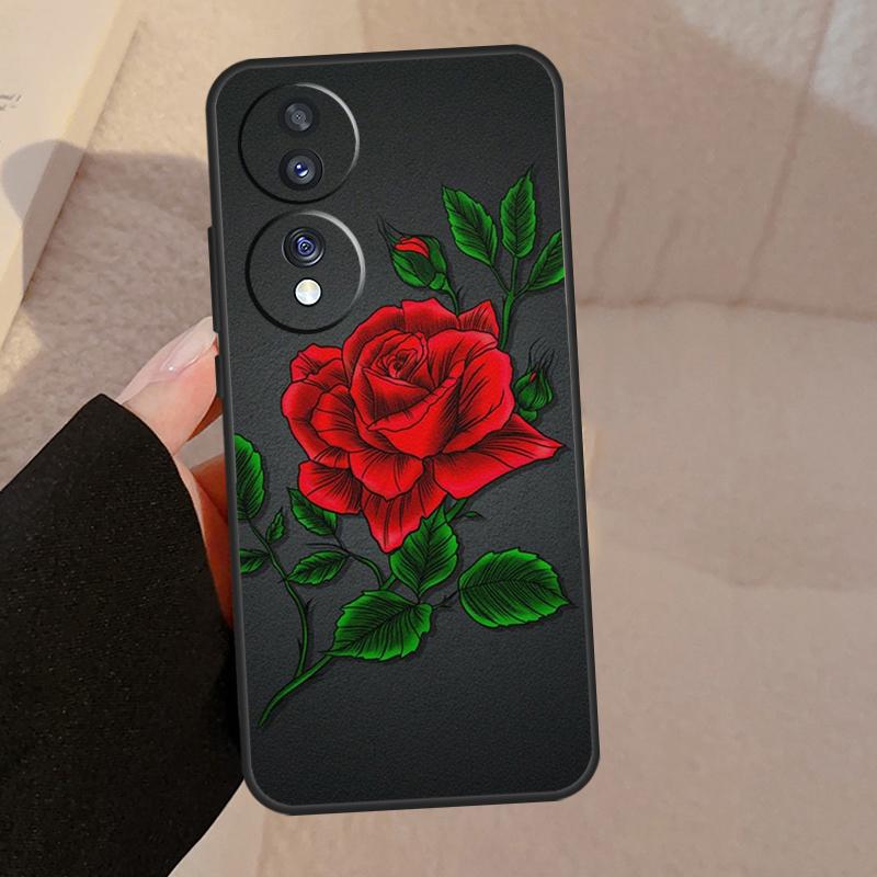Rose Flower Floral For Honor Magic V5 5 6 7 Pro Case For Honor X9a X9b X9c X8a X8b 50 70 90 200 400 Lite Cover