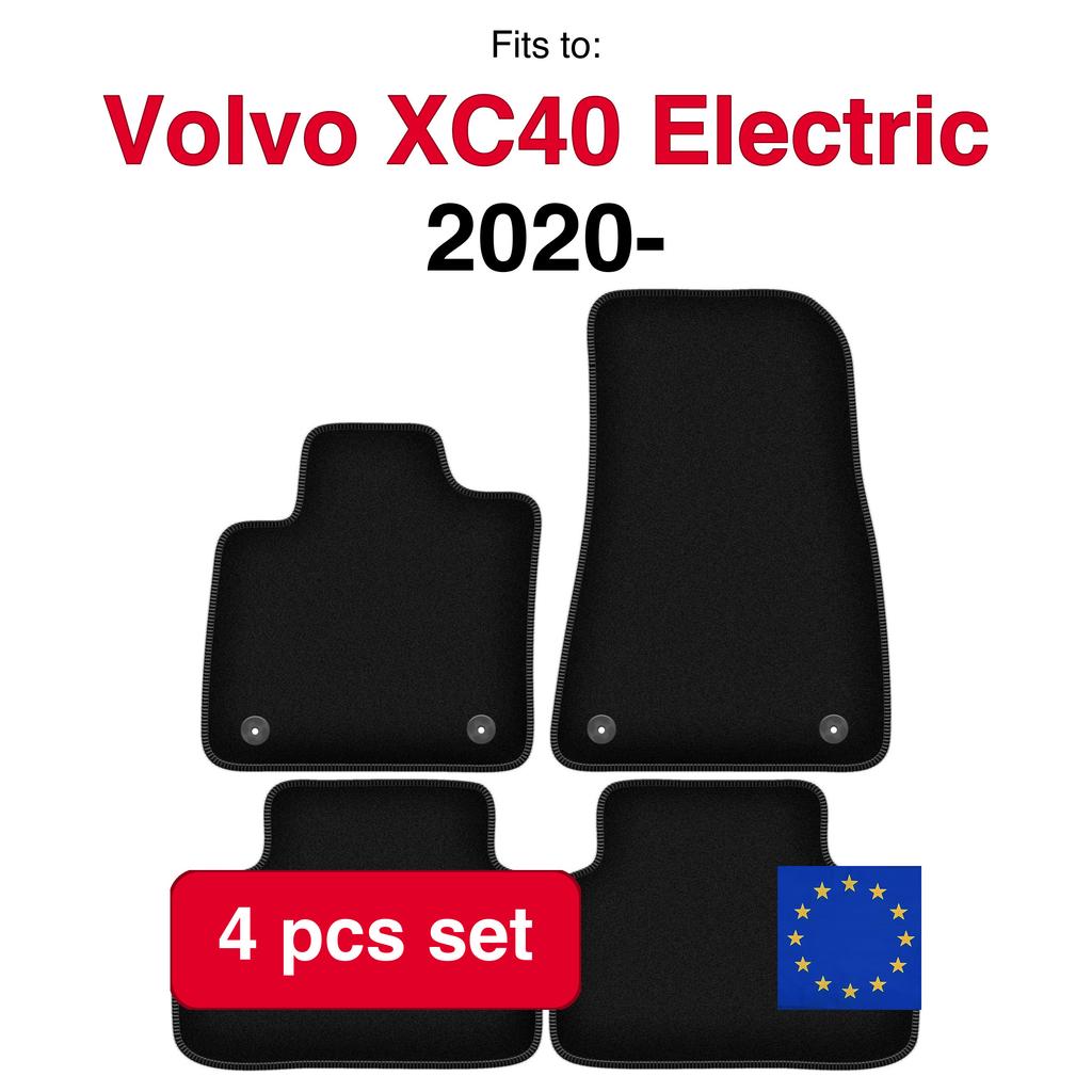 Basic Velour Car Mats, For Volvo Xc40 Electric Crossover (2020-)
