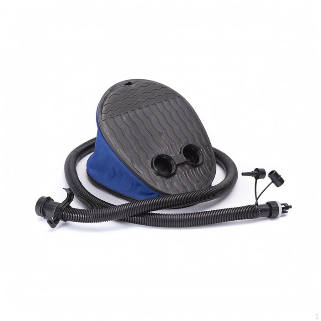 HighVolume Bellows Foot Pump with Hose | Textured NonSlip , Compact Portable Size, FootOperated Air