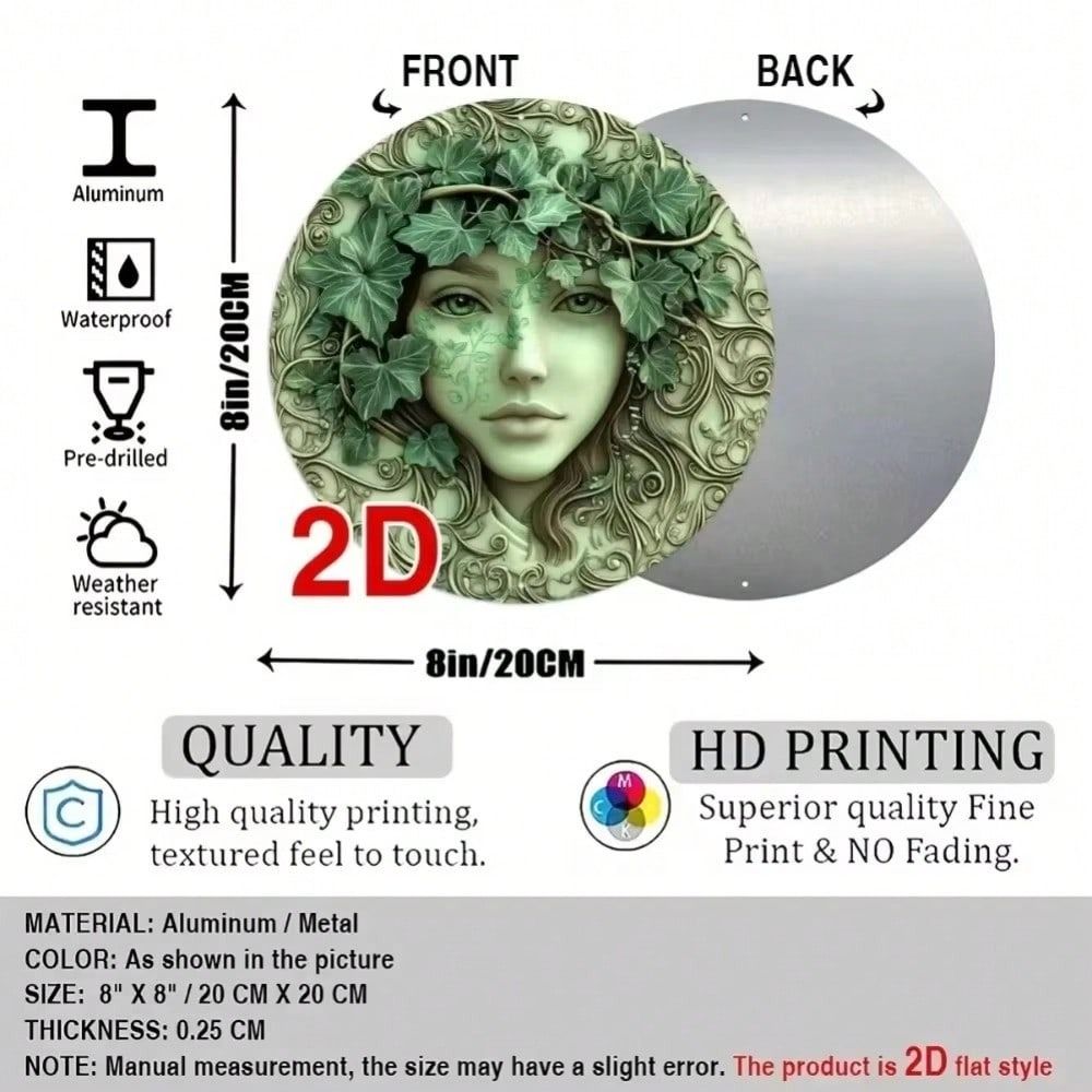 Tinplate Wall Art 20cm Iron Painting Home Decor Bar Vintage Metal Sign