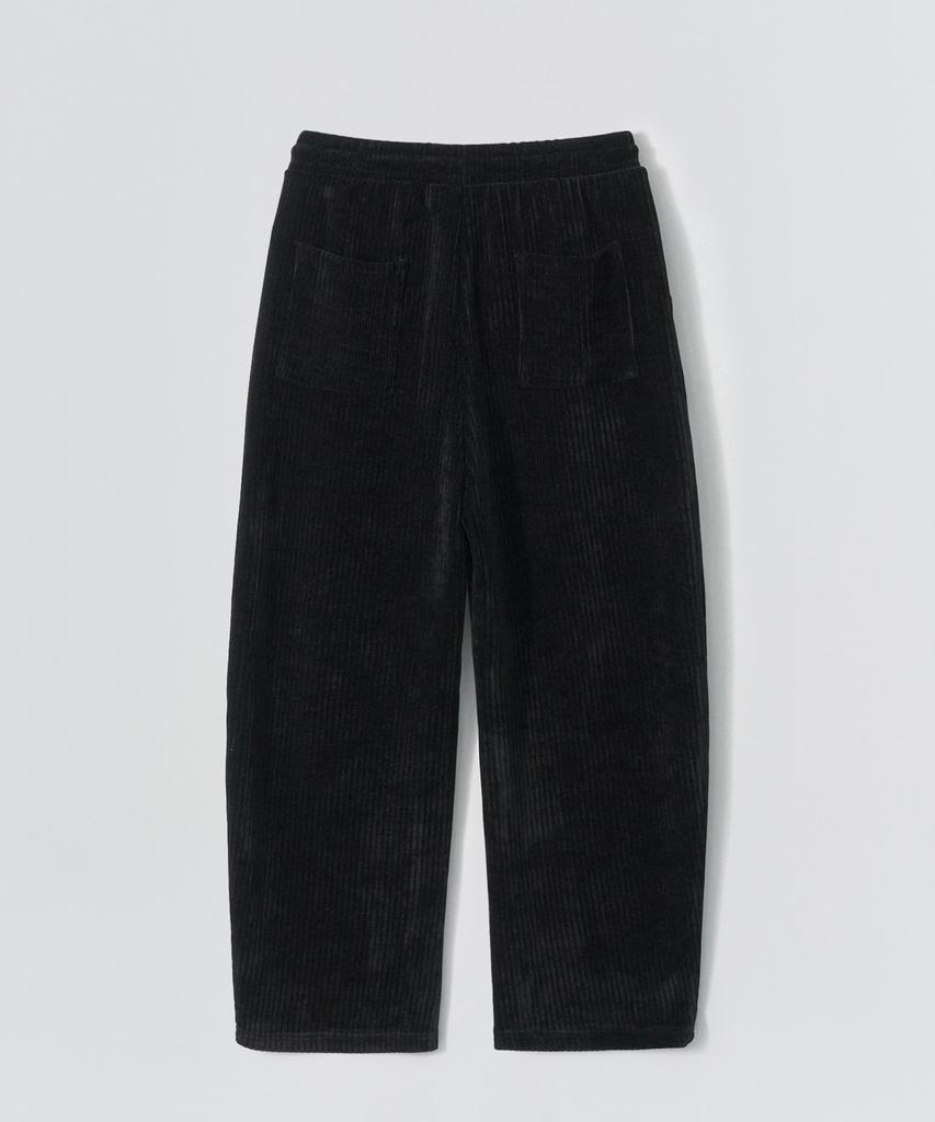 EZIO Roy Velvet Banded Pants_Black