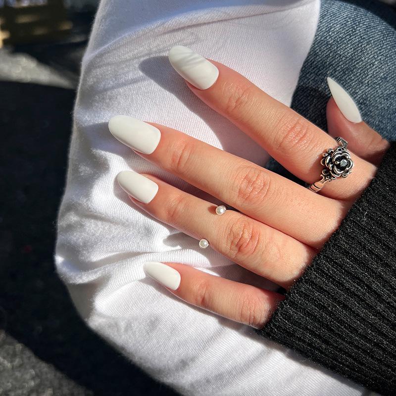 Wearable Matte Solid Color Nail Art Stickers - High-Grade Collection