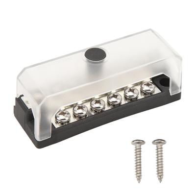 100A 32V 12 Terminal Güç Dağıtım Bloğu Terminal Bara Kapağı ile 32V DC Kamyonlar RV'ler için