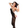 Yue Butterfly Leopard Print Halter Neck Lingerie Bodysuit & Stockings Sleepwear