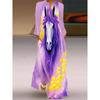 V Neck Long Sleeve Dress Animal Pattern Fashion Print Dress Chiffon Elegant Elegance Stage Show Women's Clothing