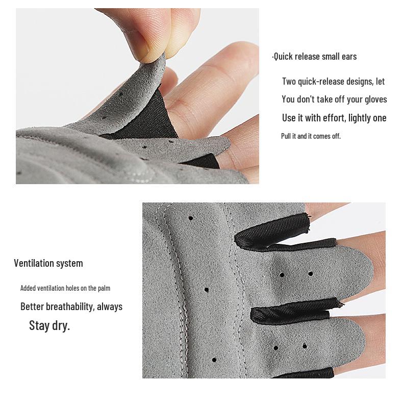 Breathable Summer Cycling Gloves: Non-Slip, Wear-Resistant, Shock-Absorbing Half-Finger Design