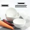 White Ceramic 4-Inch Luohan Bowl Set