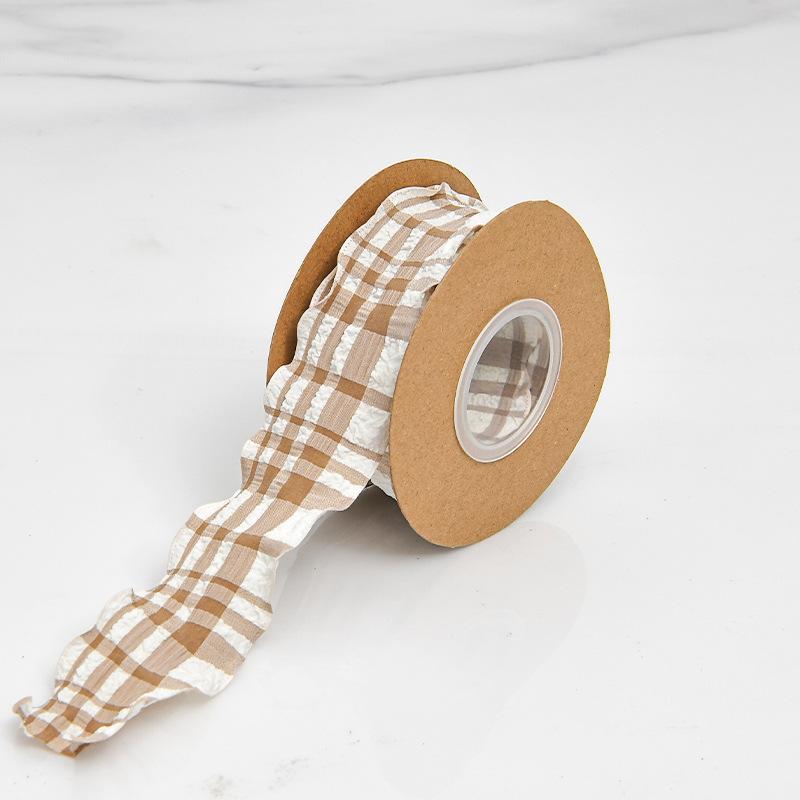 

Изготовление элегантных пузырчатых лент, оборки, гофрированная ткань, пряжа «рыбий хвост», завивка, украшение для торта, аксессуары для волос, украшение для дома 3.8cm*9m/1 roll