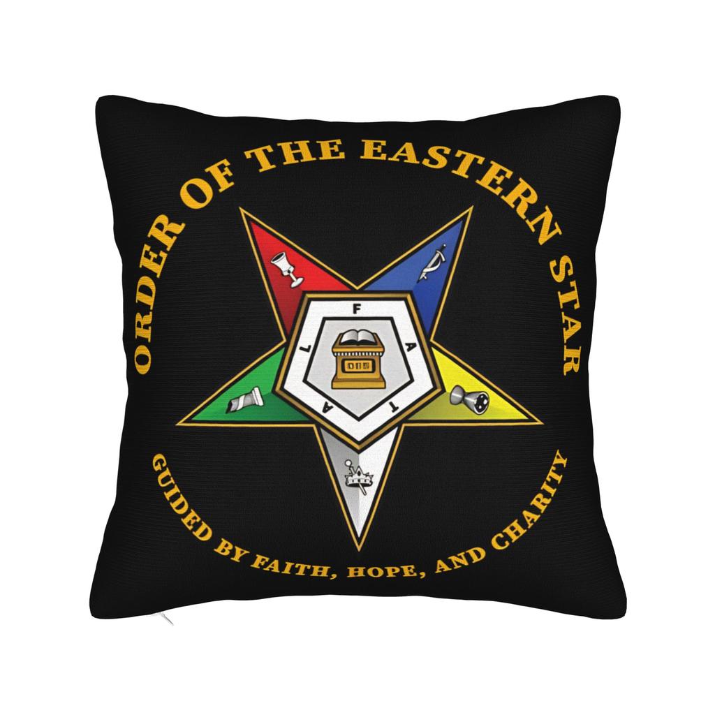 OES Order of the Eastern Star Sistar Sisterhood Pillow Cover Funny Pillow Case For Wedding Party Home Decor Graphic Pillowcases