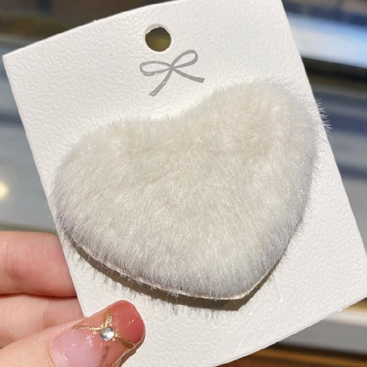 Plush Duckbill Heart Hairpin Birthday Spring Girl Headwear Party Hair Clip