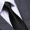 Black No Zipper Men'S Professional Dress Tie Business Casual Wedding Groom Korean Edition One Pull Tie